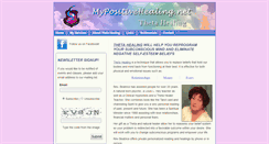 Desktop Screenshot of mypositivehealing.net